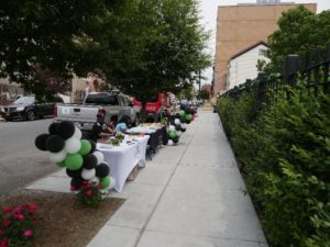 Above: Health Fair at Bathgate Community Garden, May 2021.